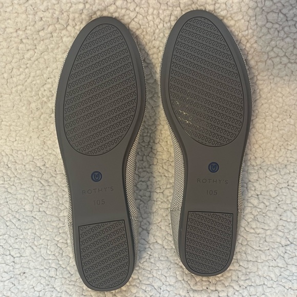 Rothy’s Round Toe Women’s Flats in Retired Flaxseed Birdseye - Picture 6 of 8